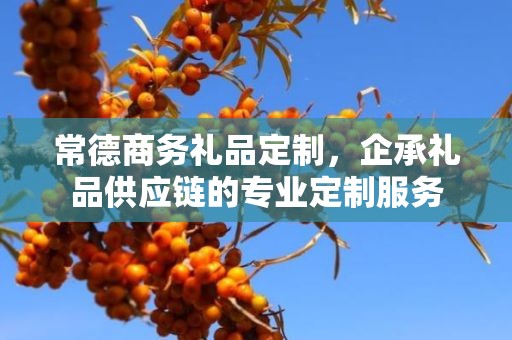 常德商务礼品定制，企承礼品供应链的专业定制服务